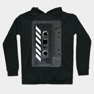 Black And White 1980s Cassette Tape Hoodie